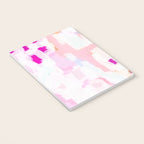 Netta - abstract painting pink pastel bright happy modern home office dorm college decor Notebook Gallery Image 3