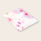 Netta - abstract painting pink pastel bright happy modern home office dorm college decor Notebook Gallery Image 2