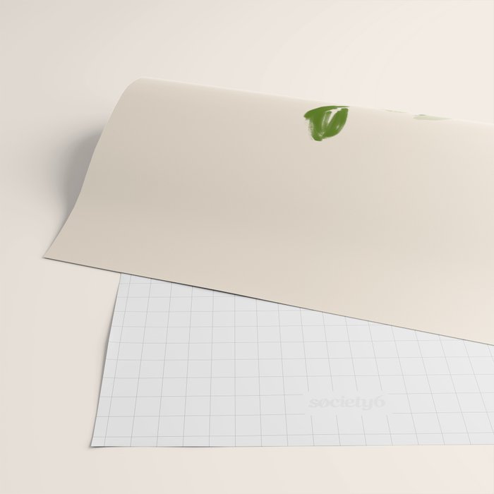 Plants In Summer Beige. Wrapping Paper Gallery Image 2
