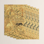 Antique Persian Tabriz Animal Rug Print Wrapping Paper Gallery Image 3