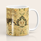 Antique Persian Tabriz Animal Rug Print Coffee Mug Gallery Image 1