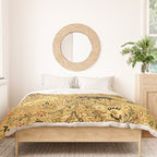 Antique Persian Tabriz Animal Rug Print Duvet Cover Gallery Image 3