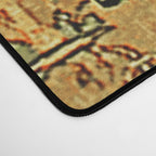 Antique Persian Tabriz Animal Rug Print Desk Mat Gallery Image 4