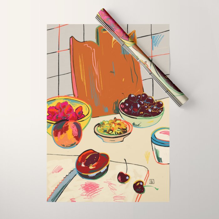 AUTUMN FRUIT Wrapping Paper Gallery Image 1