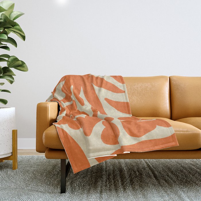 Floral eight Throw Blanket Gallery Image 1