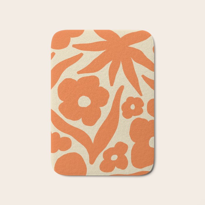 Floral eight Bath Mat Gallery Image 1