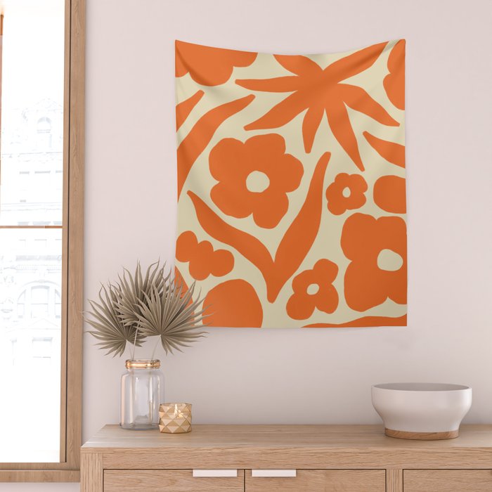 Floral eight Wall Tapestry Gallery Image 2
