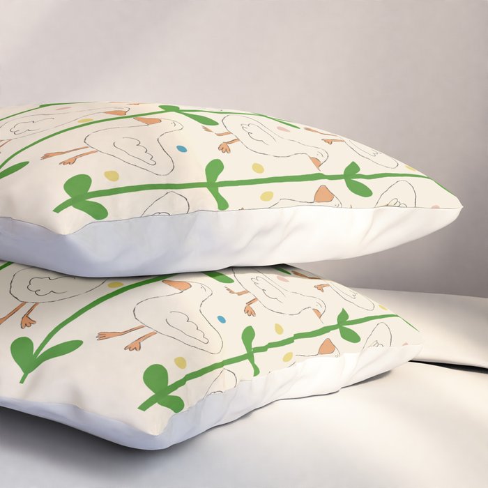 Ducks and Dots Pillow Sham Gallery Image 3