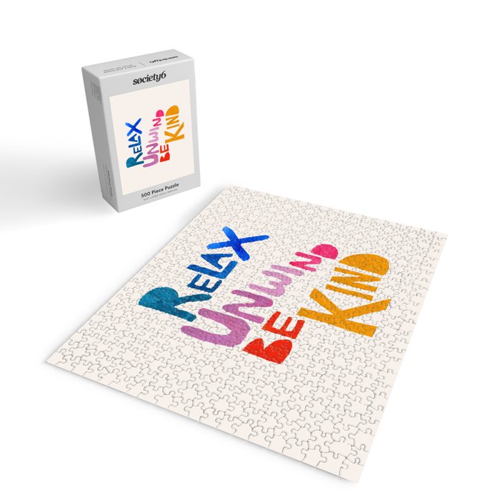Relax, Unwind, Be Kind Jigsaw Puzzle Gallery Image 2