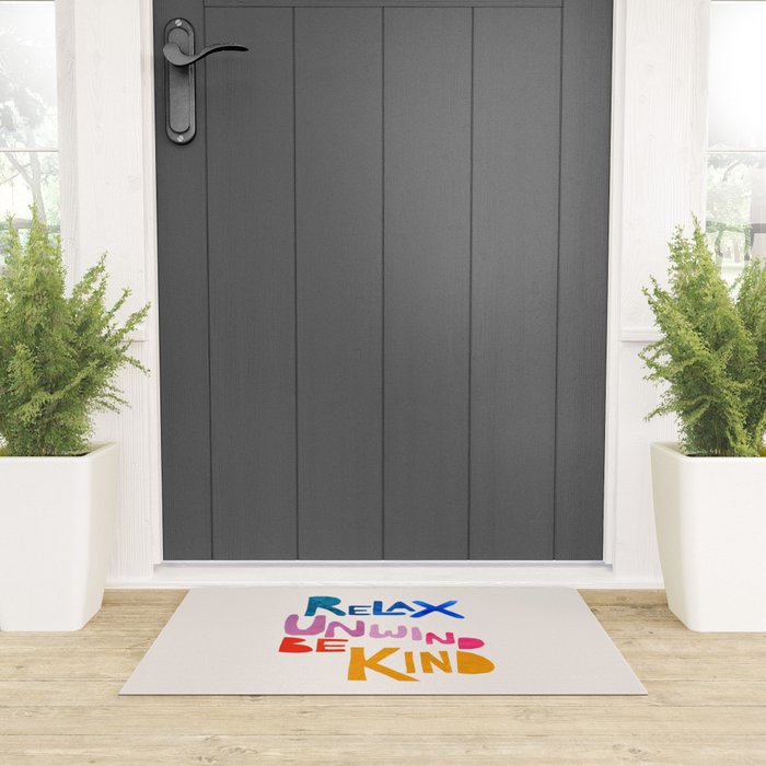 Relax, Unwind, Be Kind Welcome Mat Gallery Image 3
