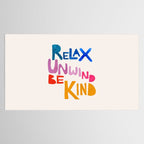 Relax, Unwind, Be Kind Tablecloth Gallery Image 2