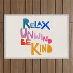 Relax, Unwind, Be Kind Outdoor Rug Gallery Image 1