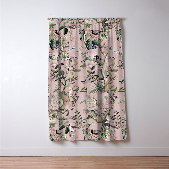 Wild Future pink Window Curtain Gallery Image 3