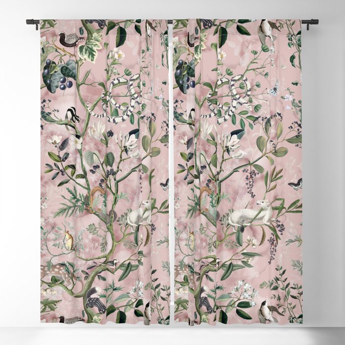 Wild Future pink Window Curtain Gallery Image 1