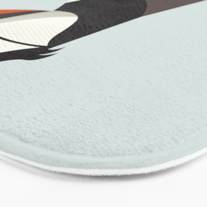 Atlantic Puffin, Bird of United Kingdom Bath Mat Gallery Image 3