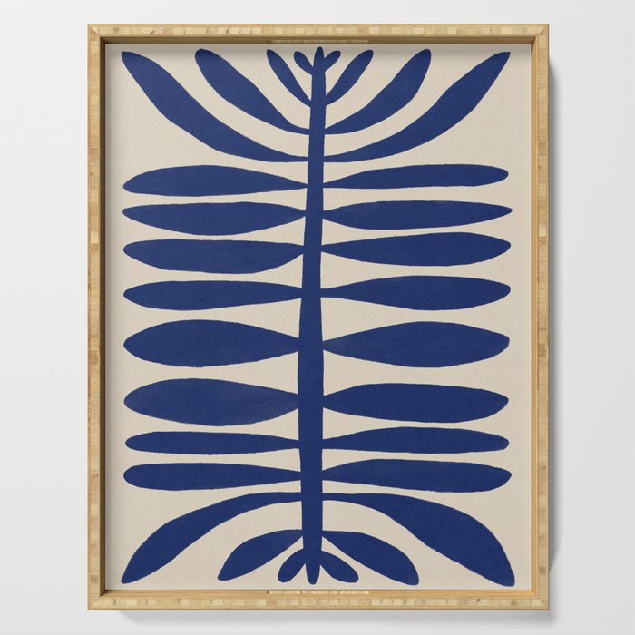 One Hundred-Leaved Plant #1 Serving Tray Gallery Image 1