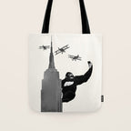 Selfie King Kong Tote Bag Gallery Image 1