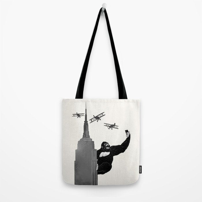 Selfie King Kong Tote Bag Gallery Image 2