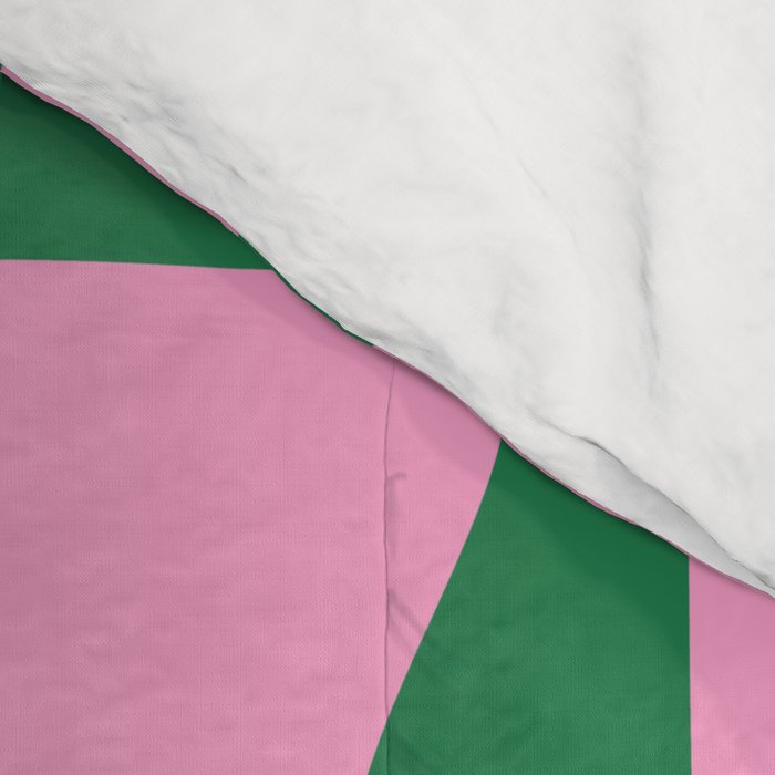 Abstract Green & Pink Decoupage Cutouts Comforter Gallery Image 4