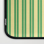 Yellow and Green Stripes Classic Double Stripe Vertical Pattern Laptop Sleeve Gallery Image 3