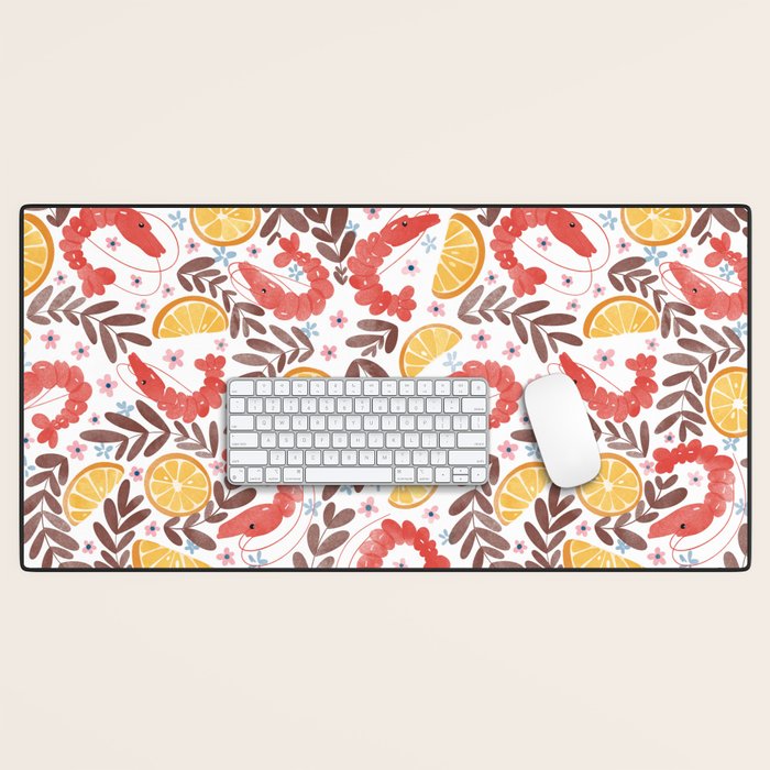 Citrus Shrimp Delight Desk Mat Gallery Image 1