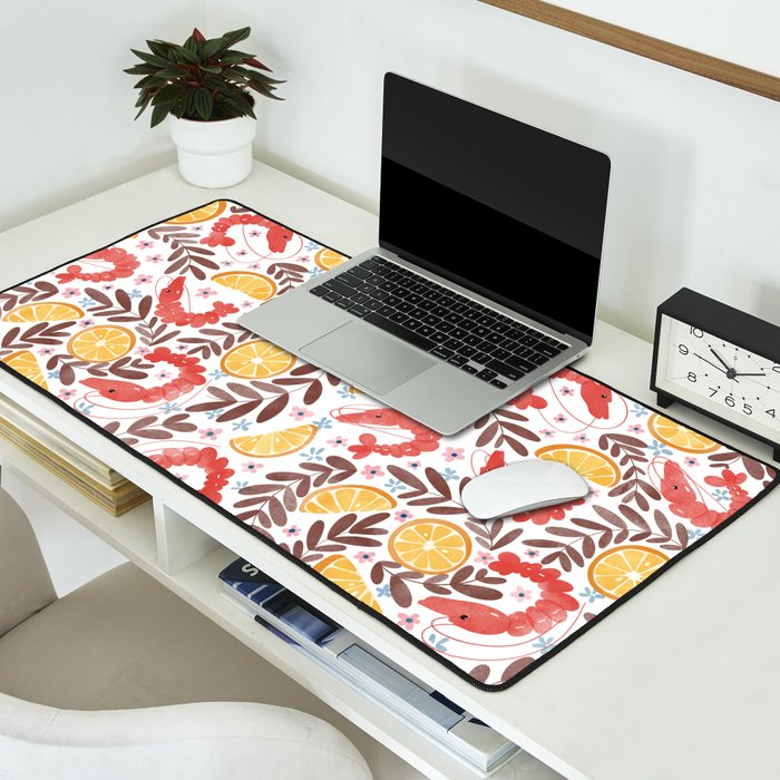 Citrus Shrimp Delight Desk Mat Gallery Image 2