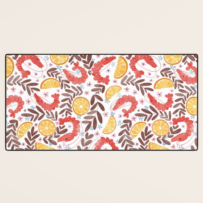 Citrus Shrimp Delight Desk Mat Gallery Image 3