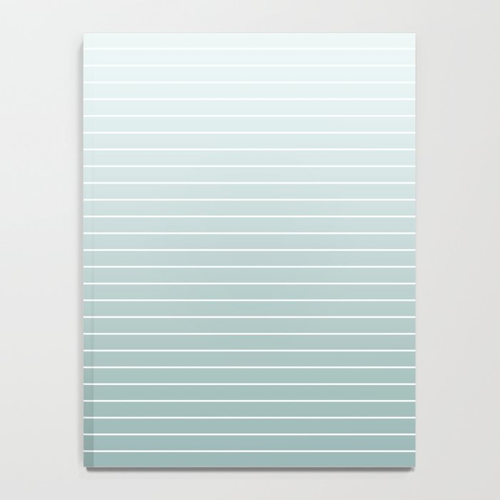 Ombre Arch XVII Natural Teal Gradient Modern Geometric Lines Notebook Gallery Image 4