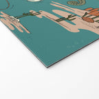 Quirky Western Cowboys on Seahorses Roping Sharks Welcome Mat Gallery Image 2