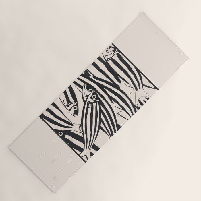 Abstract Fish Pattern Yoga Mat Gallery Image 1