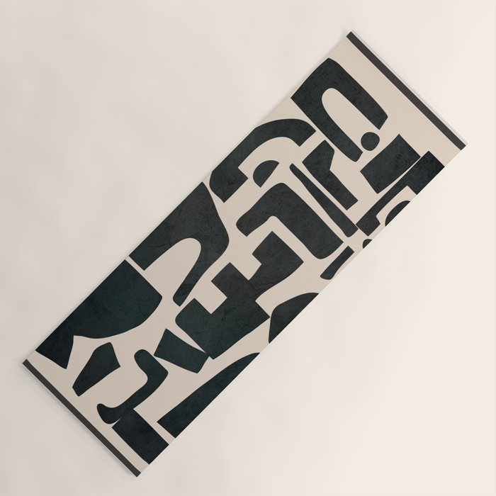 Organic Contemporary Modern Shapes 01 Yoga Mat Gallery Image 1