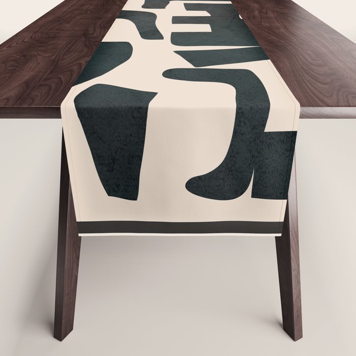 Organic Contemporary Modern Shapes 01 Table Runner Gallery Image 1