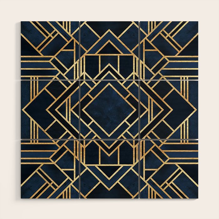 Art Deco Wood Wall Art Gallery Image 1