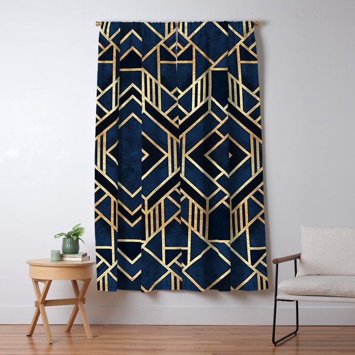 Art Deco Window Curtain Gallery Image 1