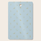 Christmas reindeer animal doodle art pattern Cutting Board Gallery Image 1