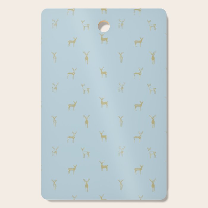 Christmas reindeer animal doodle art pattern Cutting Board Gallery Image 1