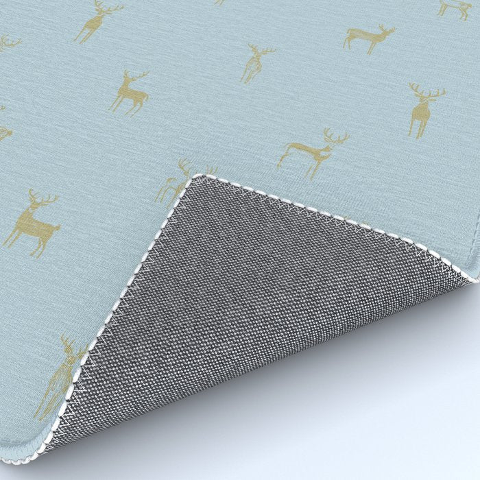 Christmas reindeer animal doodle art pattern Rug Gallery Image 4
