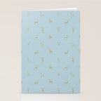 Christmas reindeer animal doodle art pattern Stationery Card Gallery Image 2