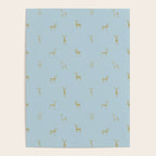 Christmas reindeer animal doodle art pattern Poster Gallery Image 4