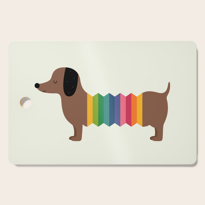 Rainbow Dooooog Cutting Board Gallery Image 1