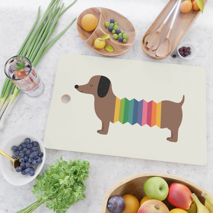 Rainbow Dooooog Cutting Board Gallery Image 2