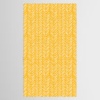 Arrow Lines Pattern in Mustard Yellow shades 1 Tablecloth Gallery Image 2