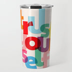 Trust Yourself Typography Travel Mug Gallery Image 1