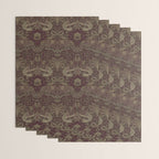 William Morris Peacock and Dragon Moss Wine Wrapping Paper Gallery Image 3