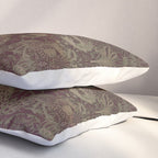 William Morris Peacock and Dragon Moss Wine Pillow Sham Gallery Image 3