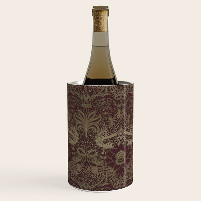 William Morris Peacock and Dragon Moss Wine Wine Chiller Gallery Image 2