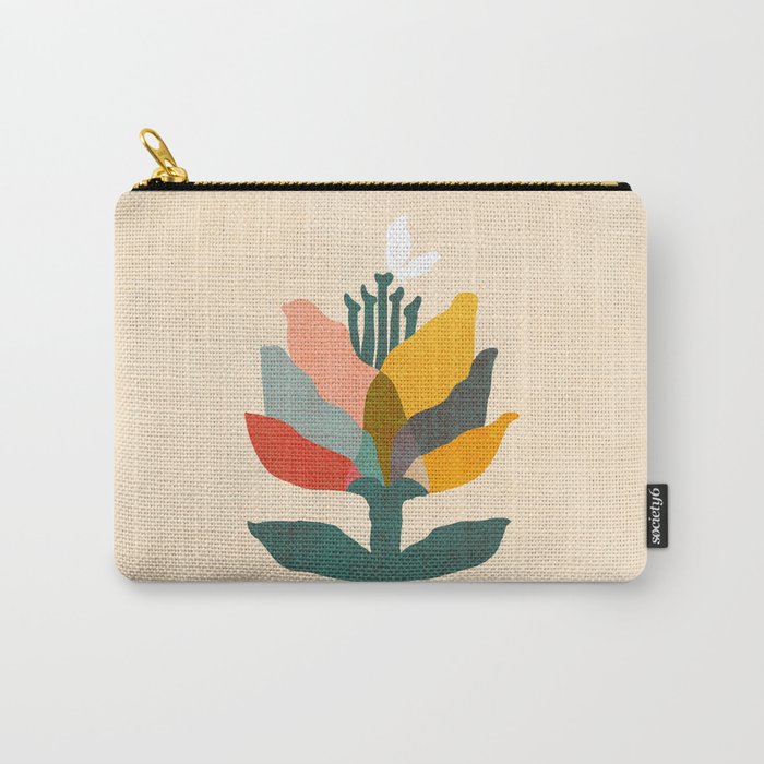 Flower and butterfly Carry All Pouch Gallery Image 1