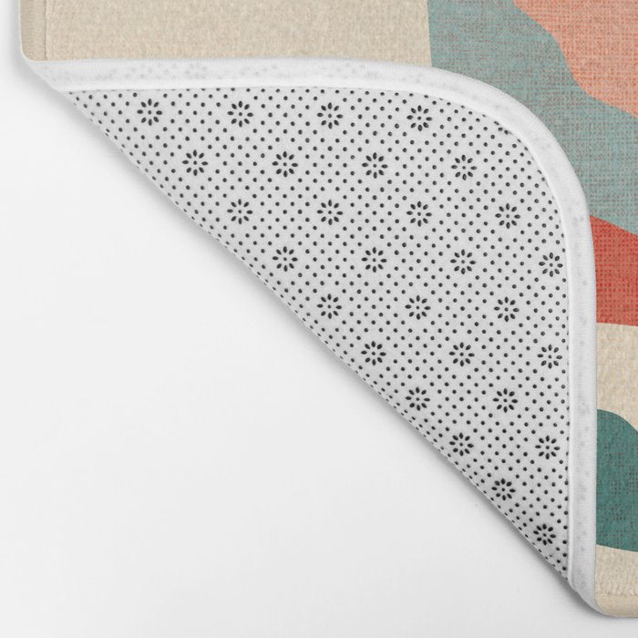 Flower and butterfly Bath Mat Gallery Image 2