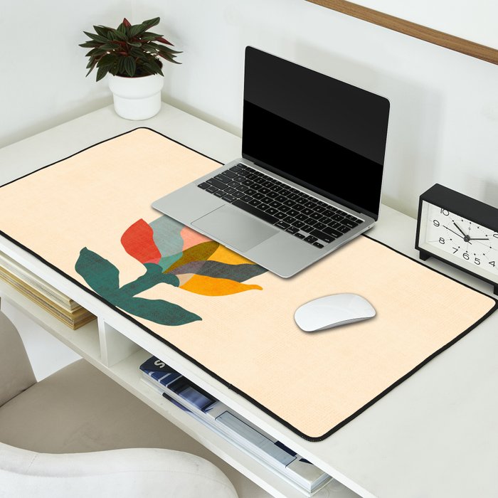 Flower and butterfly Desk Mat Gallery Image 2
