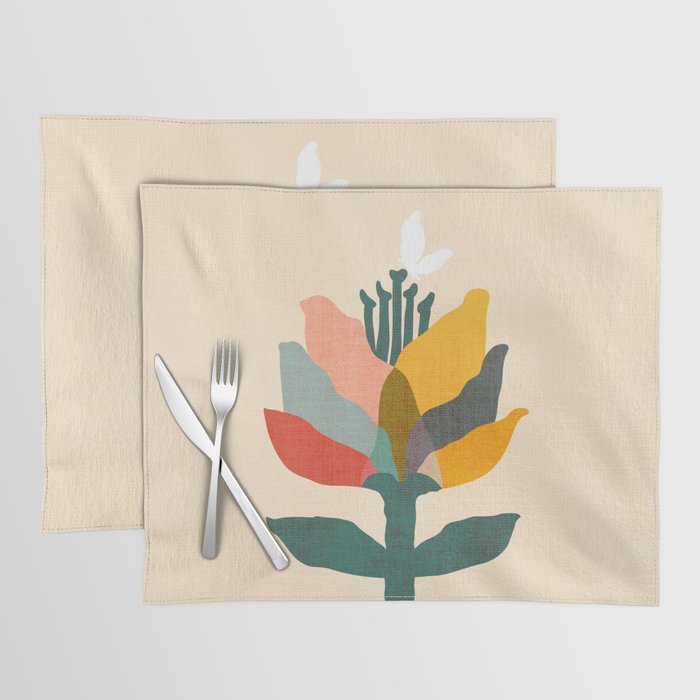 Flower and butterfly Placemat Gallery Image 1